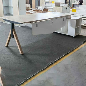 Scrivania Direzionale a <span class=keywords><strong>L</strong></span> in Legno LIWEI, Design Moderno e Semplice, Colore Personalizzabile, Tavolo Ergonomico Anti-Graffio per CEO - Product Image 2
