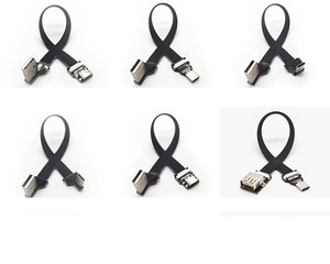 <span class=keywords><strong>Double</strong></span> Angle FPV FPC <span class=keywords><strong>USB</strong></span> 2.0 AM <span class=keywords><strong>USB</strong></span> 3.1 Type C Male Female Extension Power Data Cable PVC Jacket Braid Shielding for Camera Use - Product Image 4