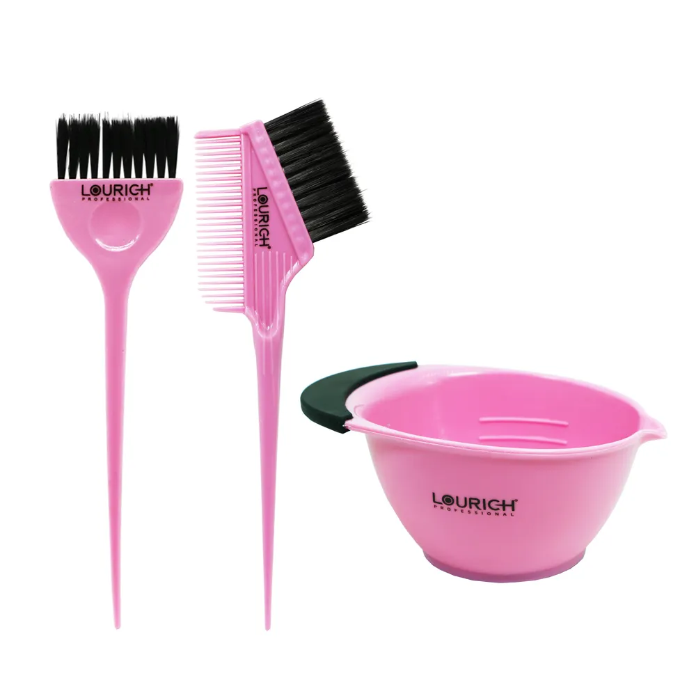 Benutzer definiertes Logo Frisur OEM Bulk Selling Salon Friseur Färbung Haar färbemittel Bürste Kamm Schüssel Haar tönung Werkzeuge
