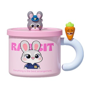 Cute Cartoon 316 Stainless Steel <b>Mug</b> <b>Insulated</b> Cup For School Office Personal Use With Lid And Handle - Product Image 2
