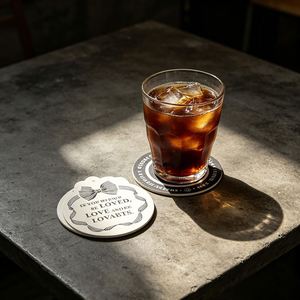 Wholesale Absorbent Paper Coasters Custom Printed Disposable Drink Cup <b>Mat</b> for <b>Bar</b> & Cafe - Product Image 1