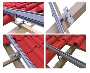 Système de toit à énergie de montage de panneau solaire photovoltaïque universel réglable en céramique <span class=keywords><strong>ardoise</strong></span> <span class=keywords><strong>crochet</strong></span> pour tuile solaire <span class=keywords><strong>crochet</strong></span> pour toit - Product Image 4