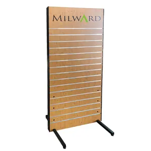 Retail Store Shelves Floor Standing &Wall Mounting Accessories Display Rack Slatwall Shelving With Hooks