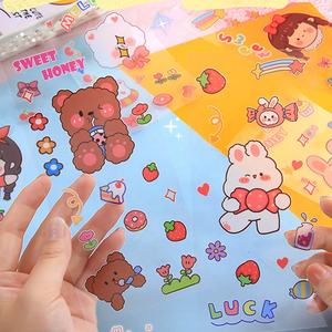 Personalizado impreso Kiss Cut dibujo <span class=keywords><strong>Anime</strong></span> pegatina UV barniz y grabado en relieve impresión artículo promocional - Product Image 2