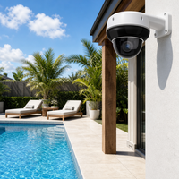 Caméra PTZ dôme extérieure WiFi 5MP avec boîtier ABS étanche et vision nocturne IR