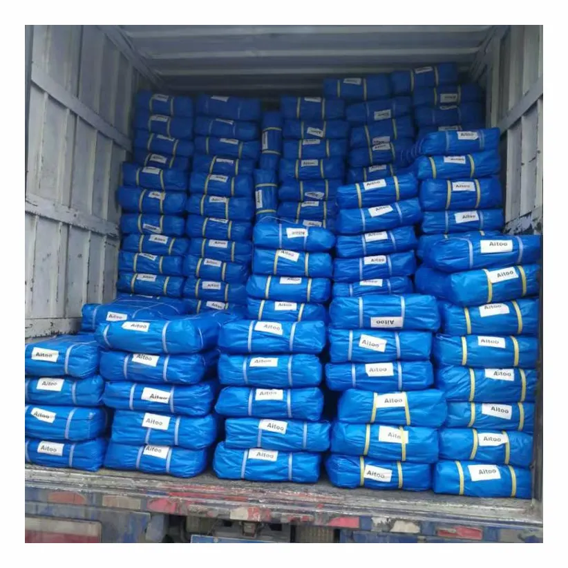 Copertura resistente della tela cerata impermeabile blu della tela cerata del PE di 1000D 220gsm per la tenda del camion