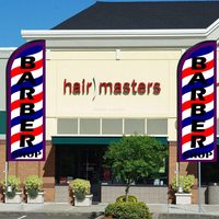 Drapeau en forme de goutte d'eau pour salon de coiffure, conception personnalisée, publicité, échantillon gratuit, boutique de barbier, larme de bienvenue, livraison gratuite