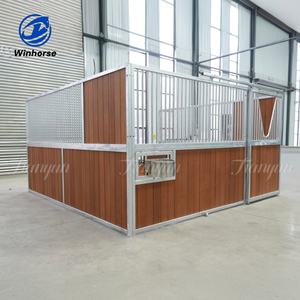 Box de chevaux préfabriqué de 14 pieds de haut, de qualité supérieure, galvanisé à chaud, abri pour chevaux, équipement de grange extérieure pour fermes équestres - Product Image 4