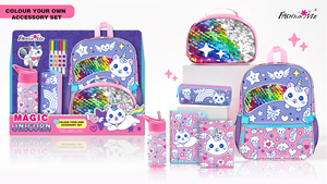 Hot Sale School Backpack <strong>Set</strong> With <strong>Lunch</strong> Bag and Pencil Bag and Water Bottle Colour Your Own Accessory <strong>Set</strong> - Product Image 5