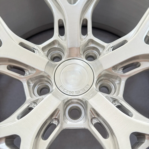 Jantes de <span class=keywords><strong>voiture</strong></span> forgées en aluminium 6061-T6 monobloc CD-542, finition argent brossé, multi-branches, roues forgées personnalisées - Product Image 4