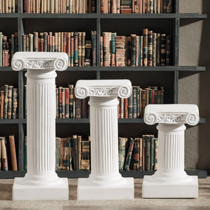 JY stile scandinavo in resina romana colonna ornamenti per foto oggetti di scena sfondo soggiorno decorazioni Desktop arredamento per la casa - Product Image 1