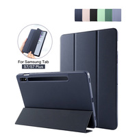 OLP casing Keyboard 10.4 inci, sarung pelindung tahan guncangan kulit PU ringan TPU ramping modis untuk Tab S6 Lite