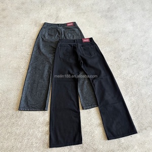 Jeans Baggy Homme Coupe Droite en Denim Lourd de Haute Qualité – Jean Large Taille Mi-Haute en Denim Selvedge - Product Image 2