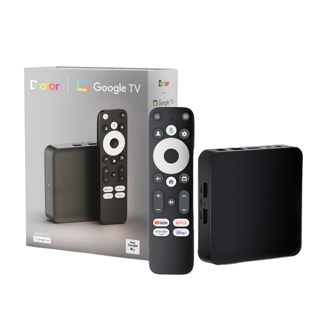 Dcolor GD2 4K Android 12 Set Top Box New Arrival for Google Certified TV Box Quad Core Processor Voice Control 4K Resolution