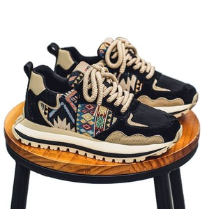 Chaussures pour hommes - Nouveauté Printemps-Automne 2025, style toile, polyvalentes, à talon épais, semelle compensée, best-seller, sport, décontractées, tendance - Product Image 1