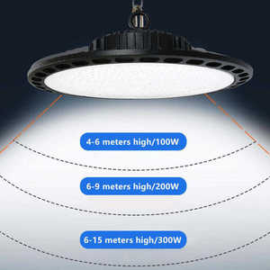 Lámpara Industrial de Aluminio IP65 de 100W 150W 200W 240W 300W para Techo Alto, Lámpara Colgante para Almacén, Tienda, Luz UFO de Alta Bahía - Product Image 2