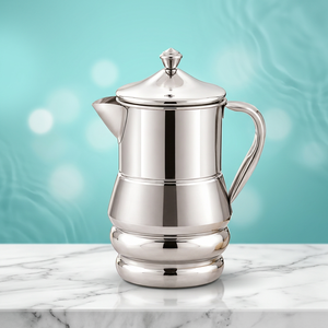 Jarra de Café de Acero Inoxidable con Tapa, Estilo Percolador Clásico, Hervidor de Agua, Jarra AQUA DOUBLE BELLY - Product Image 3