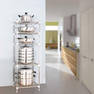 Organisateur de micro-ondes multifonction Offre Spéciale support de rangement de cuisine support d'ustensiles de poulie Simple pour casseroles et poêles pour boulangers - Product Image 3