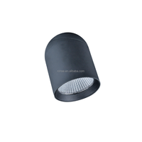 Plafonniers encastrés LED COB en aluminium noir et blanc réglables et inclinables RONSE pour supermarchés