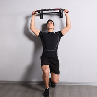 Barre de traction murale portable en acier pour usage domestique, durable, avec barre transversale pour dips horizontaux