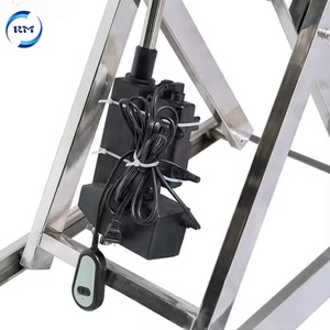 Table d'opération professionnelle pour animaux de compagnie avec structure en acier inoxydable durable, réglable en hauteur de 300 à 1020 mm, idéale pour les centres de toilettage pour animaux. - Product Image 6