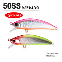 Leurre coulant pour poisson mandarin et bar, 50 mm, 5 g