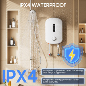 <span class=keywords><strong>Chauffe</strong></span>-<span class=keywords><strong>eau</strong></span> électrique instantané avec affichage numérique, certifié UE, pour lavabo, commande par bouton fixe - Product Image 5