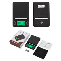 Timbangan dapur Digital ABS, penimbang elektronik portabel dengan Timer
