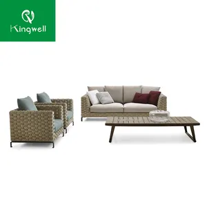 Migliore qualità Set divano in corda moderno giardino di mobili da esterno con prezzo equo