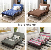 Sofá Cama Plegable de Pared para Hotel con Logo Personalizado, Estructura de Metal, Espuma Cómoda, Ajustable y con Brazos