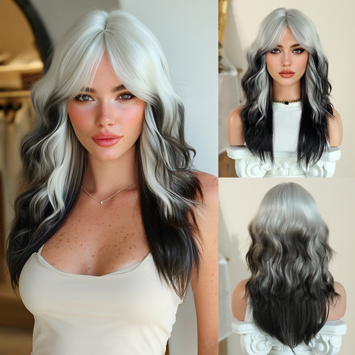 Argent noir-53cm-20inch