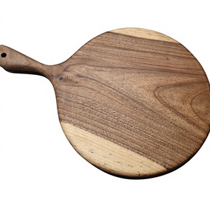 Bandeja de Madera para Servir Pizza con Logotipo Personalizado, con Asa de Madera, Apta para Lavavajillas, para Servicio de Alimentos y Uso en Restaurantes - Product Image 2