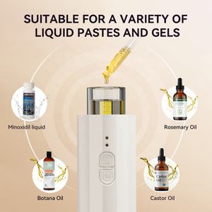 Aplicador de aceite esencial grueso antipérdida de cabello, masajeador de cabeza para el crecimiento del cabello con LED, aplicador automático de aceite para el cabello con descarga líquida - Product Image 3
