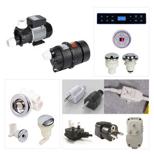 Vasca da Bagno Ovale Autoportante Moderna in Acrilico Mandrex <span class=keywords><strong>Luxury</strong></span> da 1,7 Metri con Idromassaggio a Vortice e Bolle, 12 Getti, 60 Galloni+, Massaggio Caldo - Product Image 5