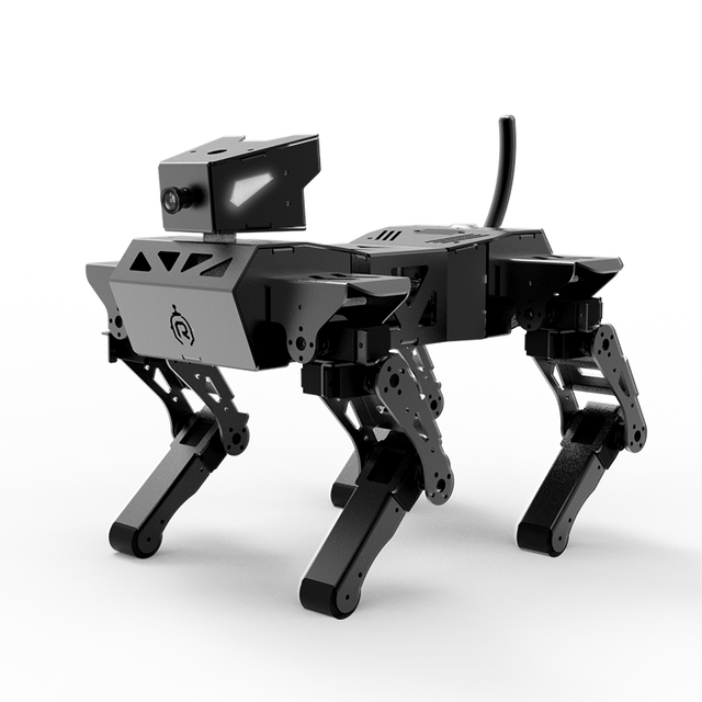Intelligent Quadruped Bionic ESP32 Robot Dog Corgi Mechanical Dog Intelligent Programming Robot AI Vision ROS Raspberry Pi 4