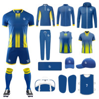 Maillot de football complet en polyester 100 % pour l'été, impression par transfert thermique, directement de l'usine