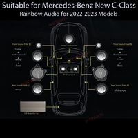 Kit de haut-parleurs audio pour voiture 17 pièces pour Mercedes Benz Classe C W206, mise à niveau du son HiFi, amplificateur DSP
