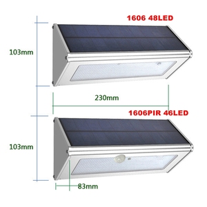 Nhôm năng lượng mặt trời ngoài trời đèn IP65 1100 lumens không dây 4500mAh LED cảm biến chuyển động năng lượng mặt trời đèn tường - Product Image 2