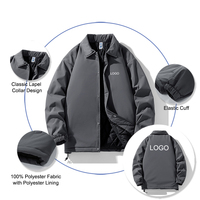 Blazer d'hiver unisexe, nouveaux styles, veste matelassée avec logo personnalisé, veste rembourrée en poly, veste d'entraîneur