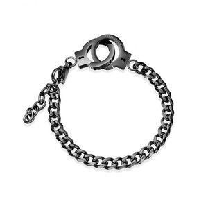 New Design Wholesale Custom Fashion Waterproof Stainless Steel Handcuff Cuban <b>Chain</b> Bracelet - Product Image 6