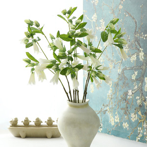 Fiore Artificiale K99 in Seta, <span class=keywords><strong>Campanula</strong></span> Viola, Decorazione Floreale per Casa, Matrimoni e Eventi - Product Image 4