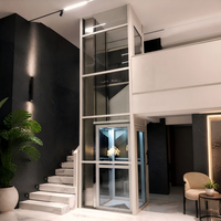 Ascenseur électrique certifié EN81 pour maison, 1 à 8 personnes, ascenseur résidentiel pour passagers, monte-escalier pour maison