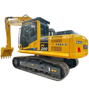 حفارة مستعملة يابانية معززة Komatsu PC200/معدات مستعملة للخدمة الشاقة/حفارة مستعملة من Komatsu كمبيوتر شخصي بالإبهام