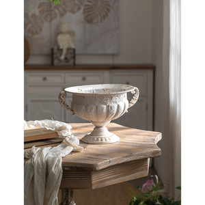 Décoration de table Pot de fleur blanc hôtels dîner table style romain artisanat vase à fleurs - Product Image 3