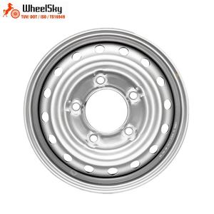 Jantes de remorque automobile en acier Wheelsky ET1650502-S 16 pouces 16X5.0 5X165.1 1050kg, peinture argentée - Product Image 3