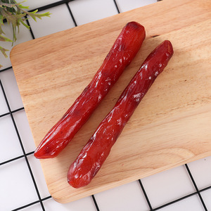 Modelo de simulación de hot dog, accesorios de salchicha asada artificial, colgante de salchicha crujiente de PVC, juguetes creativos, marca <span class=keywords><strong>Mubai</strong></span> - Product Image 3