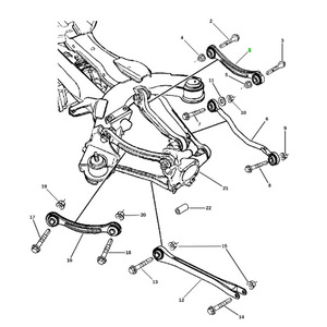 Brazo de Control para Chrysler Pacifica 2004-2008, Sistema de Suspensión Delantera MacPherson, Pieza de Repuesto 4743238AB 4743239AB - Product Image 4