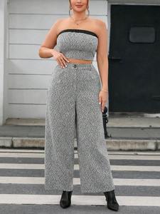 Plus Size Long Sleeved Womens Suits With Buttons Solid Color Business Pants Suits Office <strong>Work</strong> Suits Womens Clothing - Product Image 2