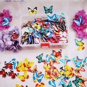 <span class=keywords><strong>Décoration</strong></span> de Cupcake <span class=keywords><strong>comestible</strong></span> papillon et fleur, 540 pièces, feuille de papier, flamant rose - Product Image 1