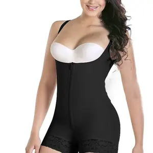 महिलाओं की कमर ट्रेनर Bodysuit बट चोर पेट नियंत्रण Shapewear हाय-कमर जांघ Slimmer पूर्ण शरीर शेपर खुले बस्ट